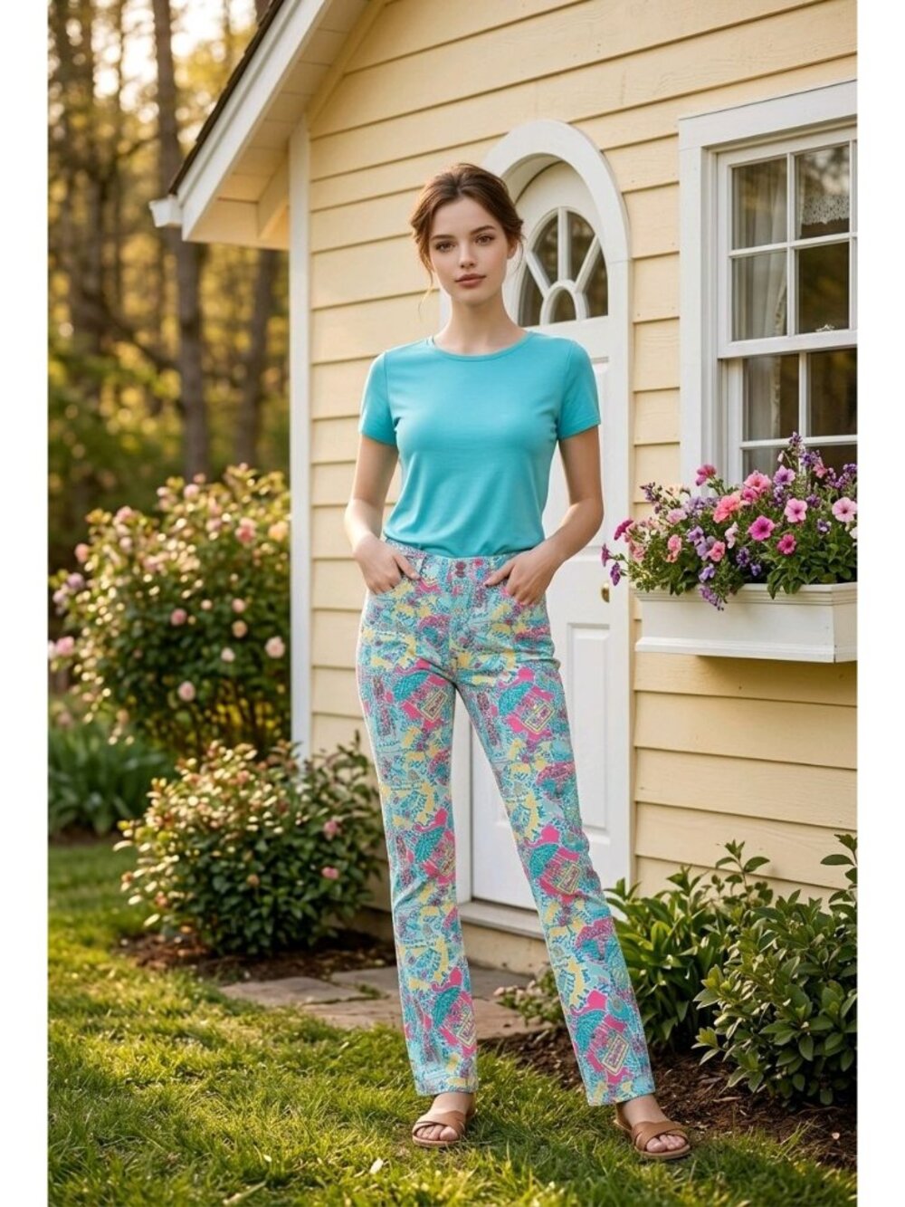 Lilly Pulitzer Worth Straight Jeans (SKU#2104)